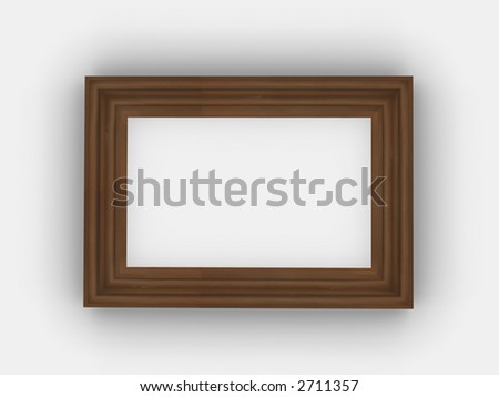 wooden colored frame