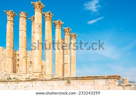 Temple of Artemis is a roman temple in the ancient Jerash, Jordan.