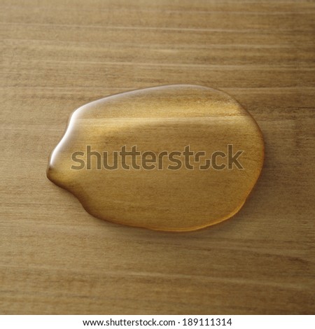 water drops on wooden table