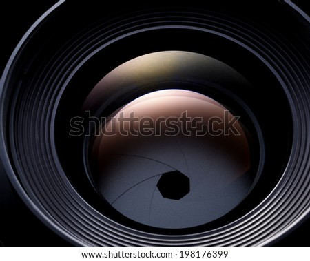 camera lens abstract