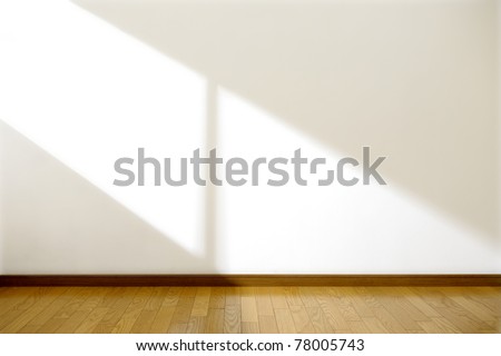 Empty room with sun light