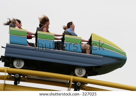 stock photo Rollercoaster Car