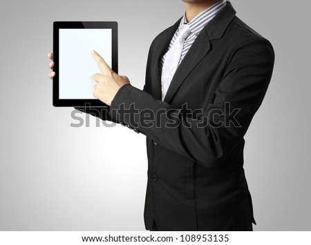 touch screen touch- tablet in hand touch screen touch- tablet in hand