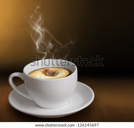 cup of coffee or hot chocolate