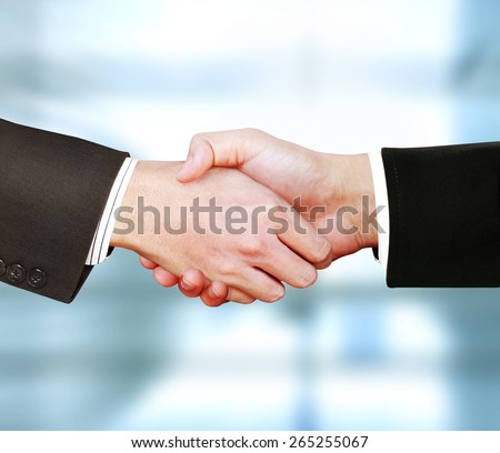 the business men shaking hands