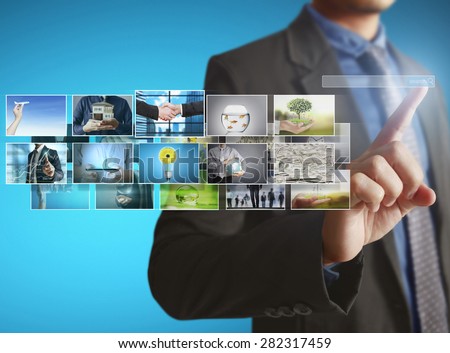 businessmen and Reaching images streaming, digital photo album