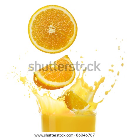stock photo : orange juice