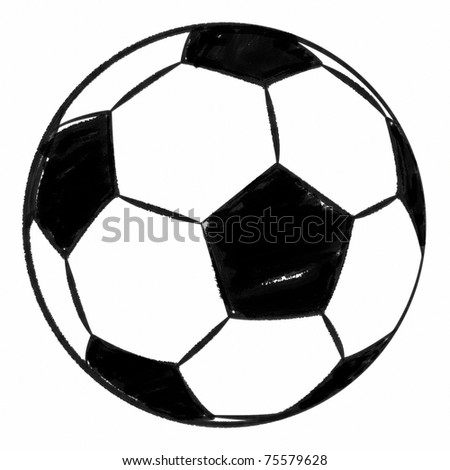 football ball drawing. Drawing Soccer Football Ball