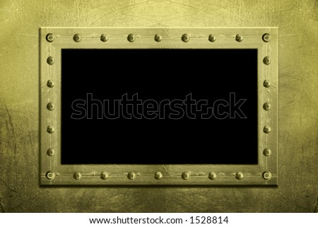 picture frame border. metal frame / order made
