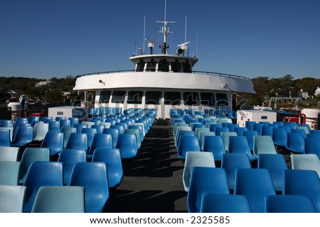 Seats on a ferry