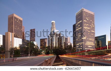 Downtown Los Angeles at night