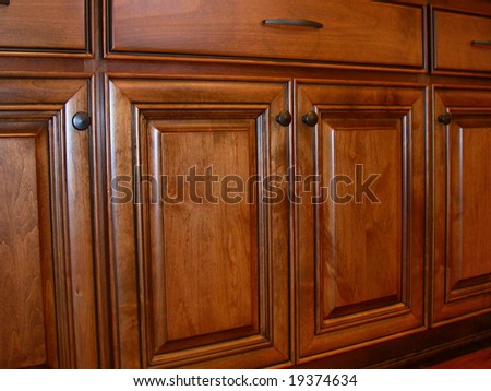 kitchen cabinets doors. stock photo : Kitchen Cabinet