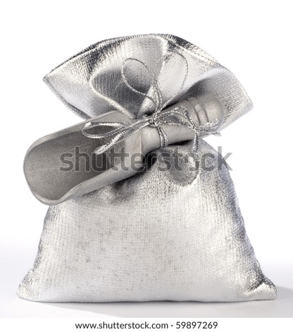 silver pouch