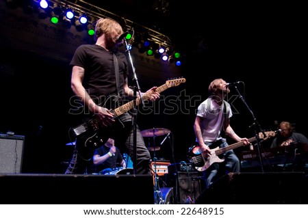 COLUMBUS, OH - DECEMBER 16, 2008: Columbus band Two Car Garage play at the Newport Music Hall, supporting Eagles of Death Metal