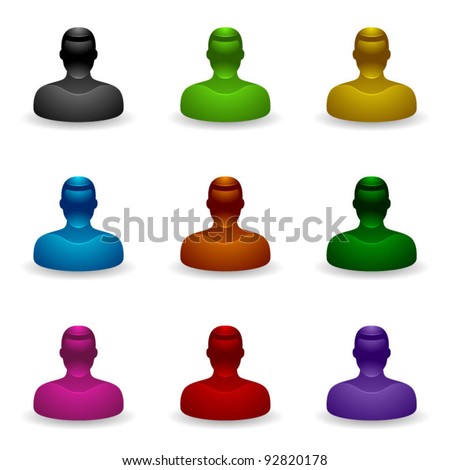 People Icons - Unknown User Stock Vector Illustration 92820178