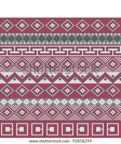التطريز الروسي Stock-vector-knitted-background-in-fair-isle-style-92858299