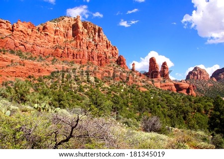 Scenic red rock landscape at Sedona, Arizona, USA