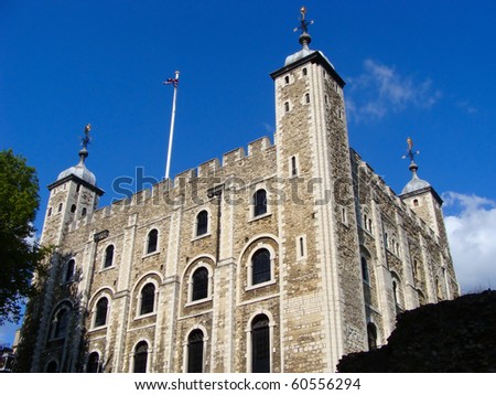 The White Tower of the historic Tower of London