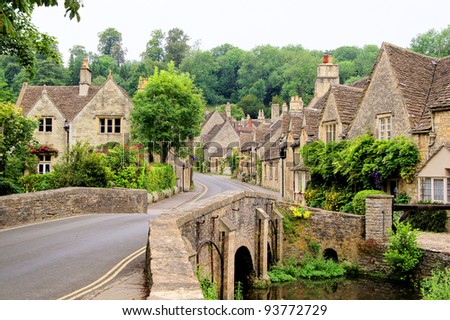 Picturesque Cotswold village of Castle Combe, England
