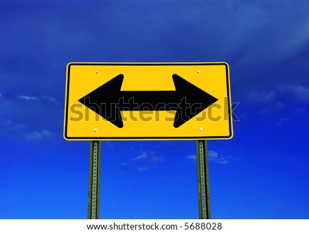 A road ends sign on a blue sky