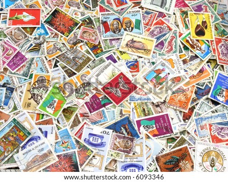 stamp collage