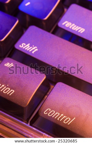 the control key on a computer keyboard