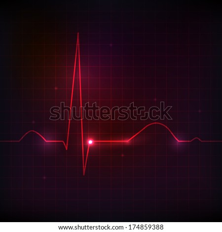 Colorful human heart normal sinus rhythm electrocardiogram record Bright and bold design Colorful human heart normal sinus rhythm electrocardiogram record Bright and bold design