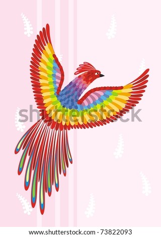 drawing phoenix bird in adobe