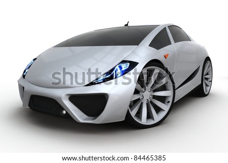  Wallpaper Backgrounds on 3d Generic Sport Car On White Background Stock Photo 84465385