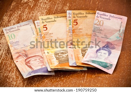 The national currency of Venezuela, Latin America