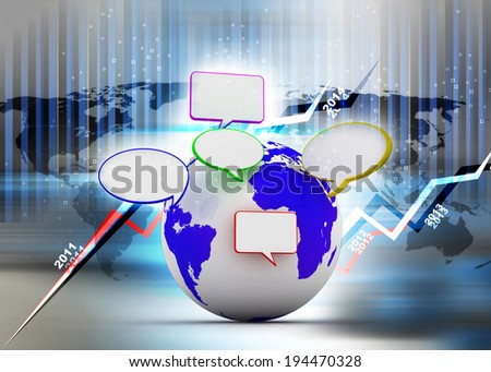 Global communication background