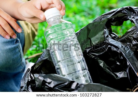 Plastic bottle waste,for recycling