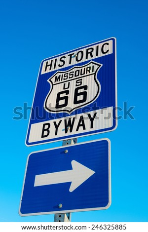 Route 66 Highway sign - United States