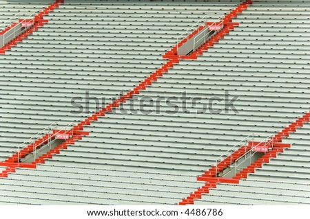 Empty sports stadium seating great for background