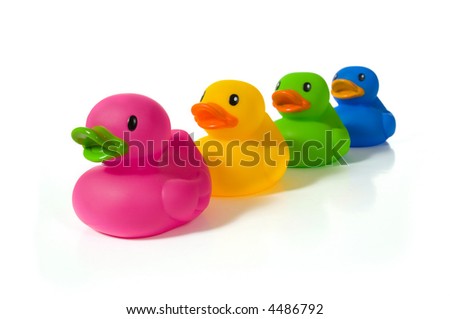 Colored Rubber Ducks