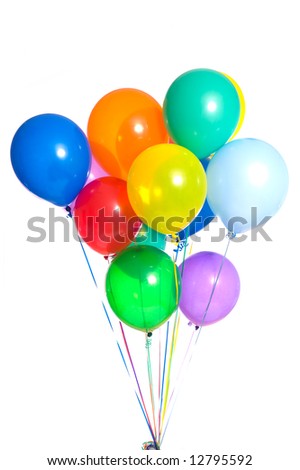 birthday balloons background. or irthday Party alloons