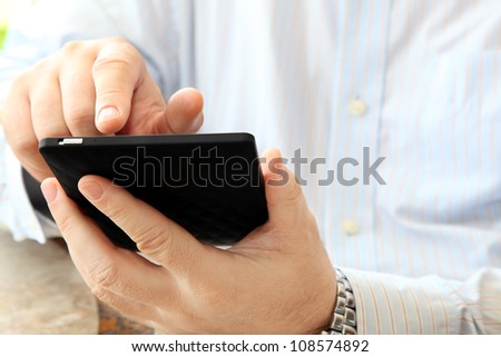Close up of Man Calling by Phone