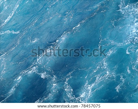 Pure blue water background.