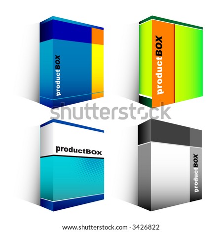 Software Box Vector