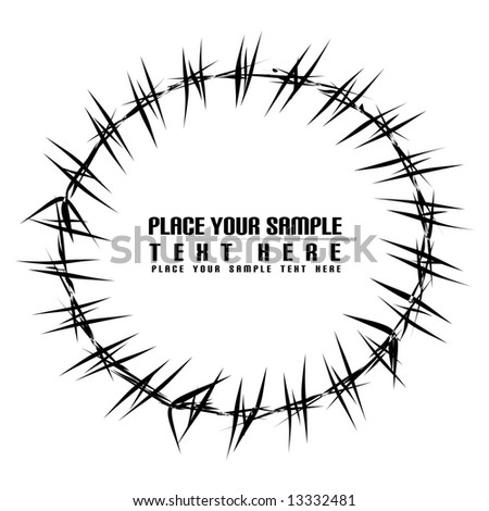 barbed wire banner