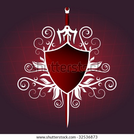 shield and sword. vector : Shield and sword