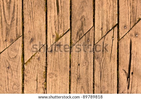 Old wood boards with joint wood - stock photo