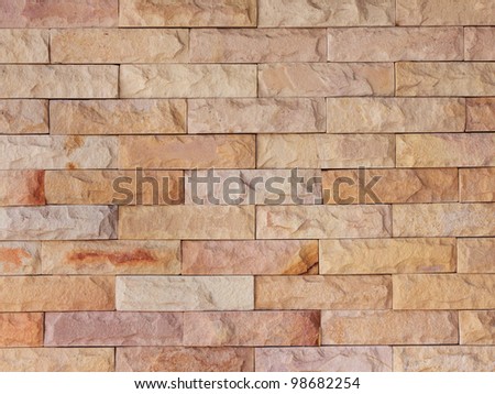 Sand stone brick wall