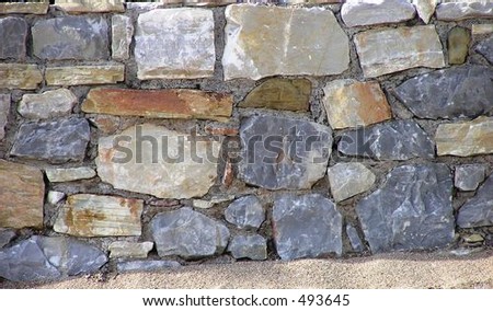 stone wall, typical Greek architecture