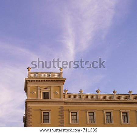 greek architecture, afternoon light