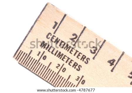 centimeters on ruler. rulers and centimeter