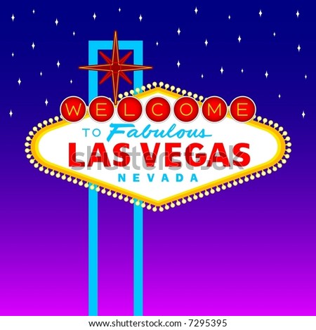 las vegas sign at night. to Fabulous Las Vegas sign