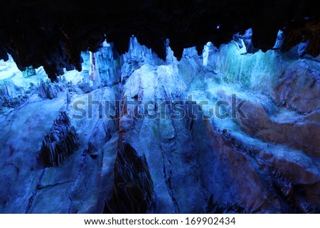 Reed Flute Caves in Guilin, Guangxi Provine, China