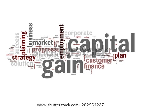 Capital gain word cloud