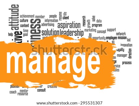 Manage word cloud image with hi-res rendered artwork that could be used for any graphic design.